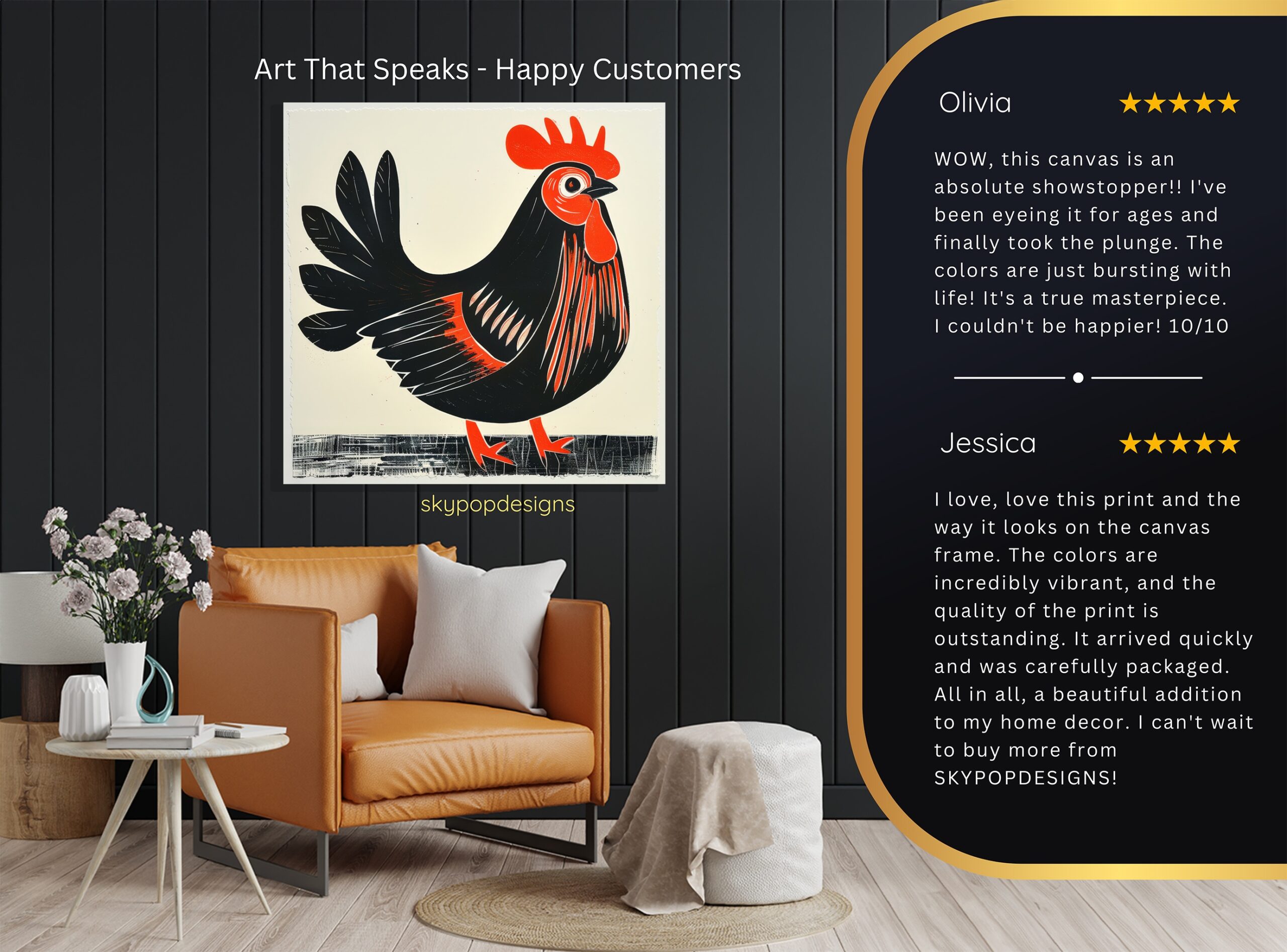 8.jpg Rooster Art