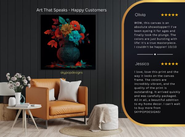 Floral Vase Art