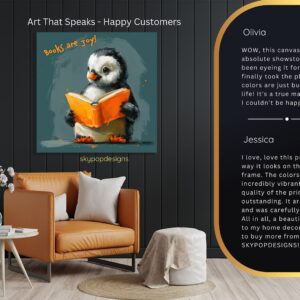 Penguin Reading Art
