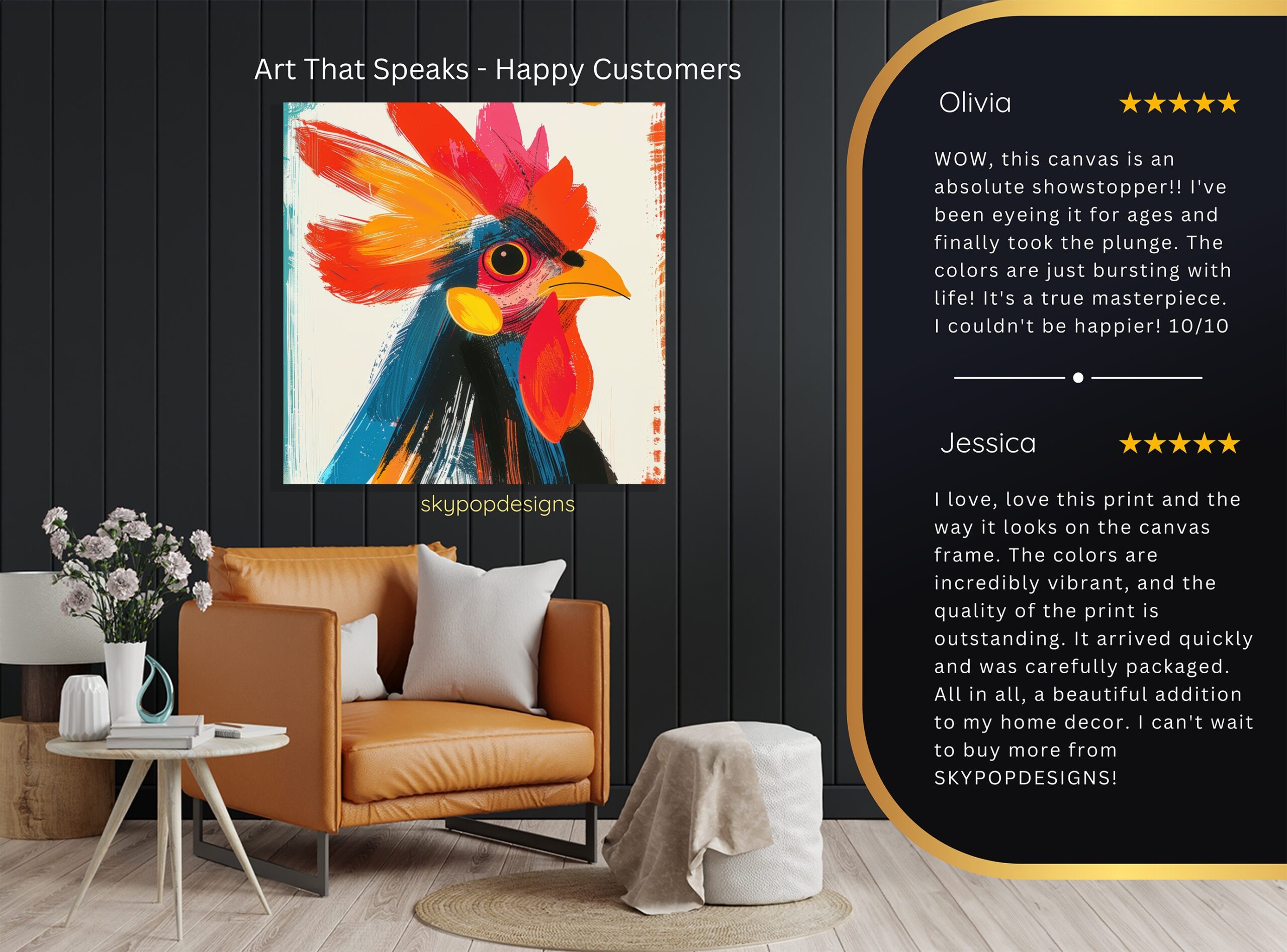 8.jpg Rooster Art