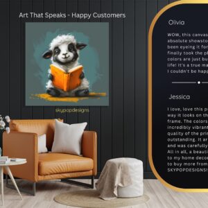 Sheep Reading Art