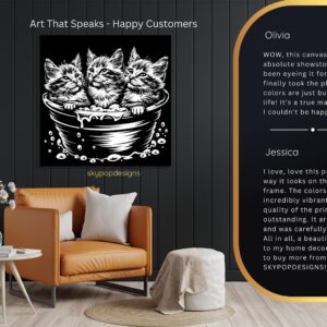 Bathtime Kitties Art