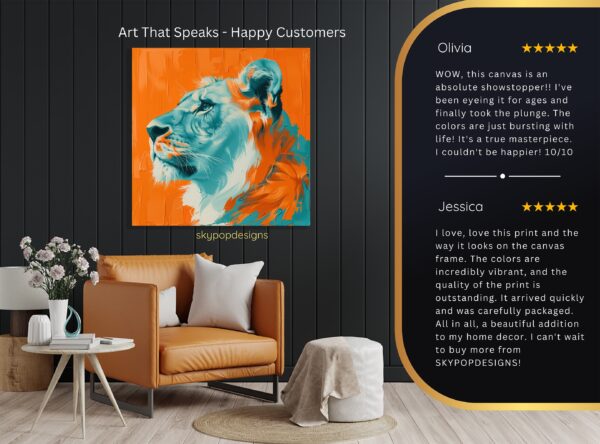 Lion Abstract Art