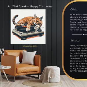 Cat DJ Vinyl Art