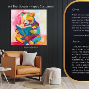 Bear Reading Art