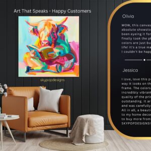 Highland Cow Art