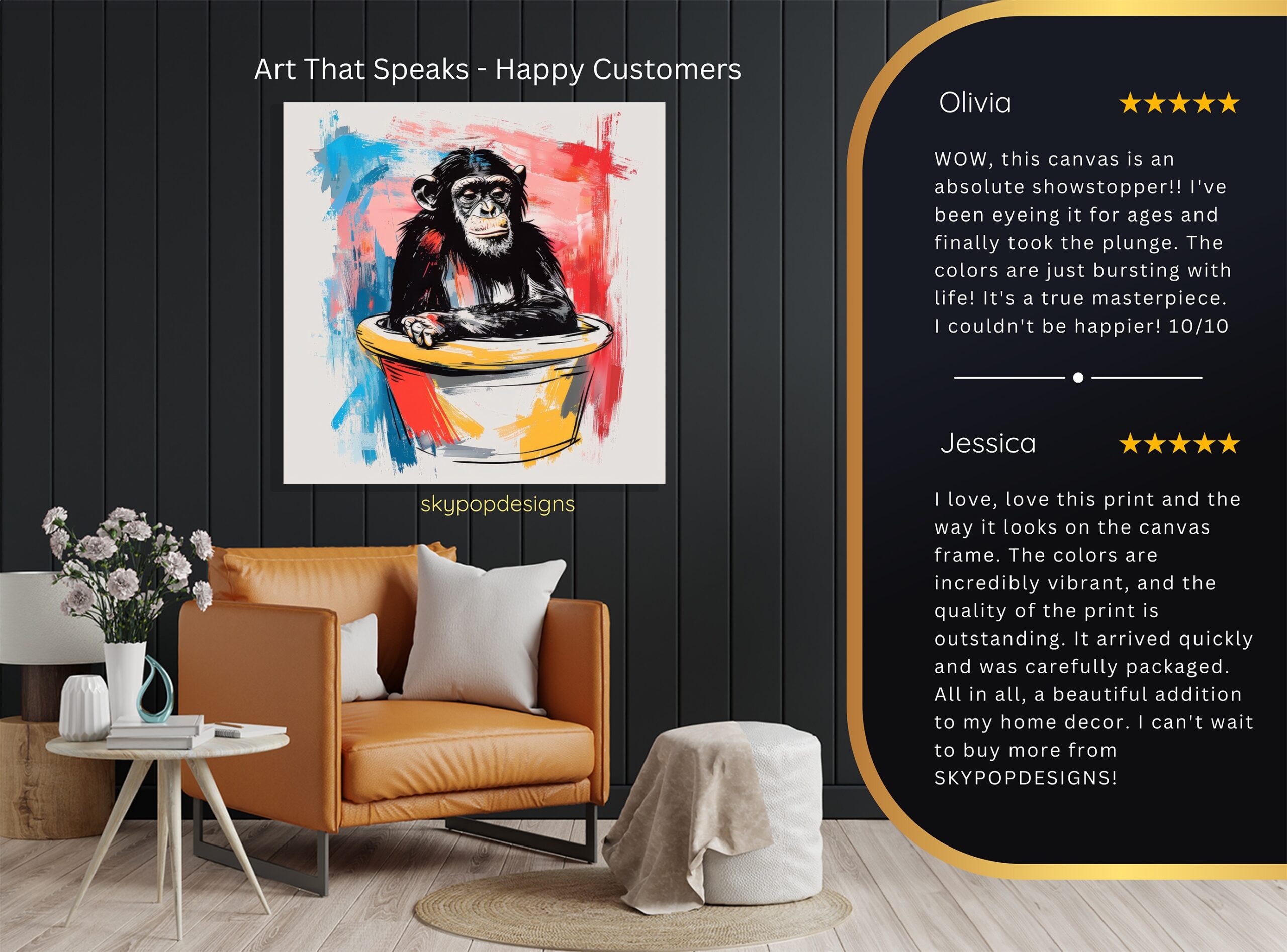 8.jpg Chimpanzee Art
