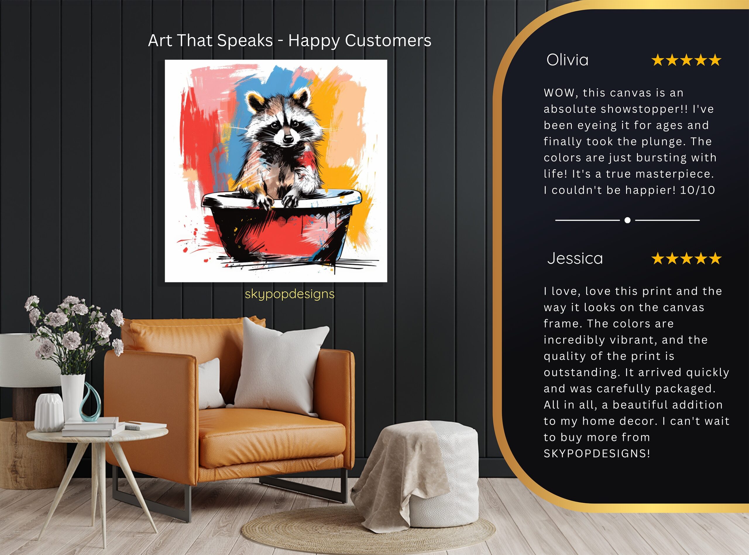 8.jpg Raccoon Bath Splash Art