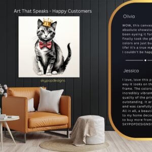 Cat Regal Crown Art