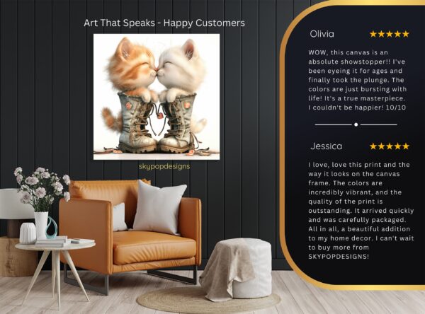 Kitten Love Boots Art