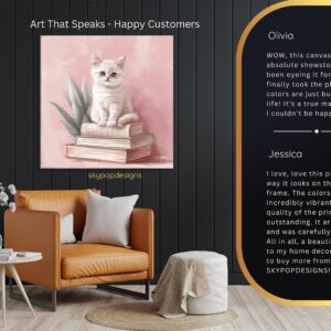 Cat Reading Nook Art