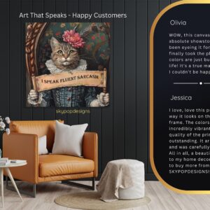 Sarcastic Cat Art