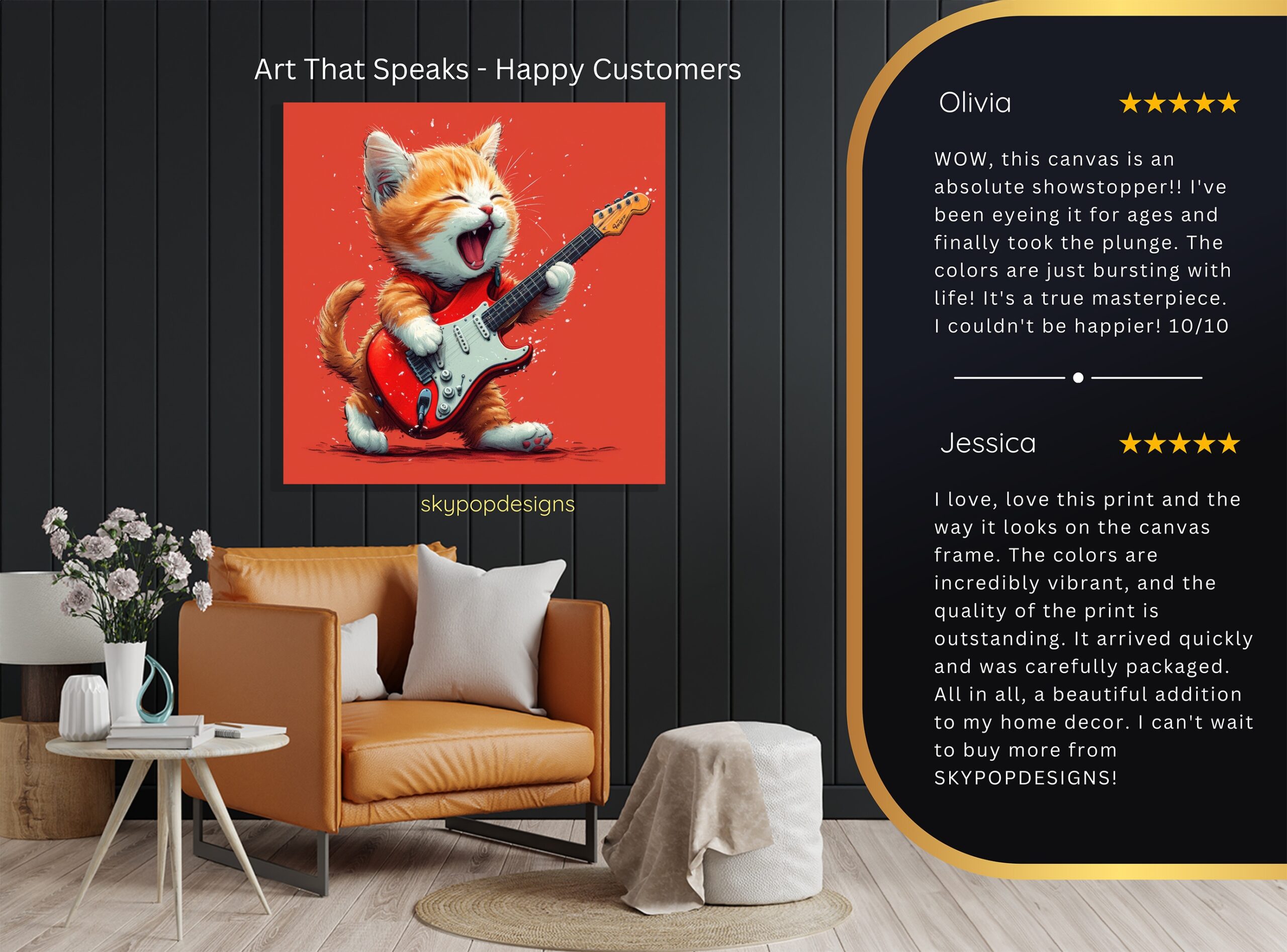 8.jpg Kitten Guitar Art