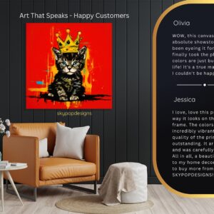 King Cat Crown Art
