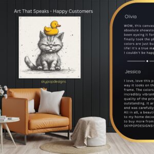 Grumpy Cat with Duck Hat Art