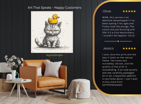 Grumpy Cat with Duck Hat Art