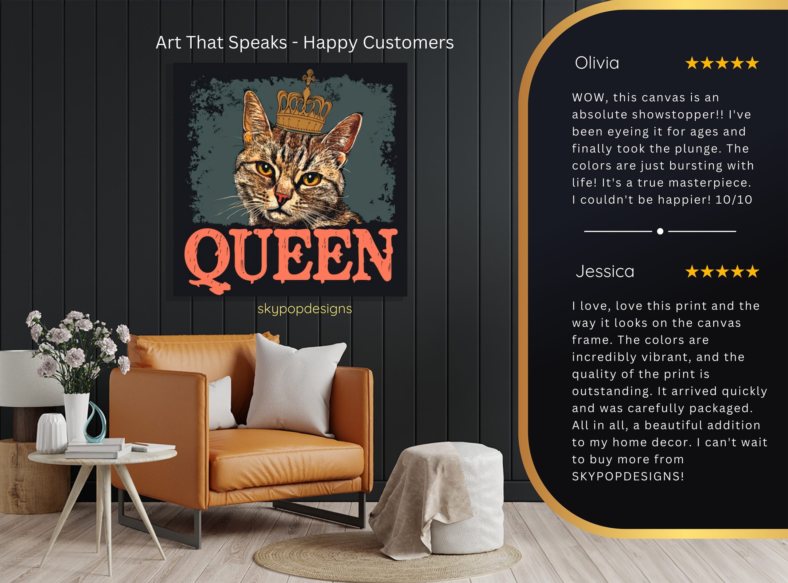 8.jpg Regal Cat Queen Portrait Art