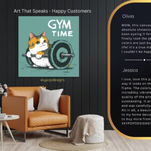 Cat Gym Time Art