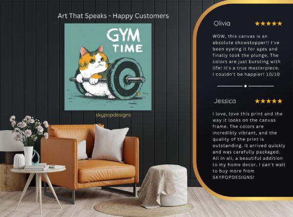 Cat Gym Time Art