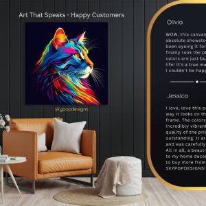 Rainbow Cat Art
