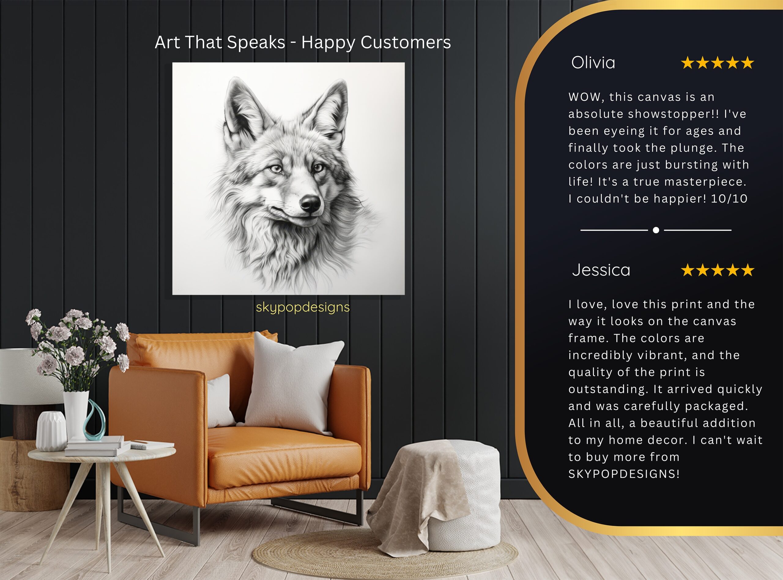 8.jpg Wolf Portrait Art