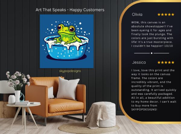 Frog Bath Art