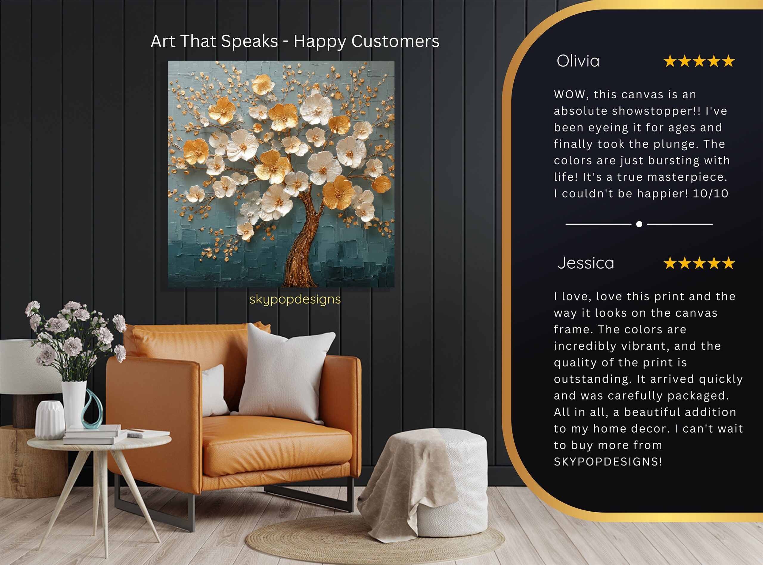 8.jpg Golden Blossom Tree Art