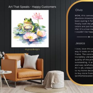 Frog Lotus Pond Art