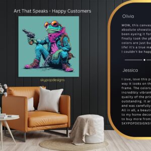 Frog Gunslinger Art