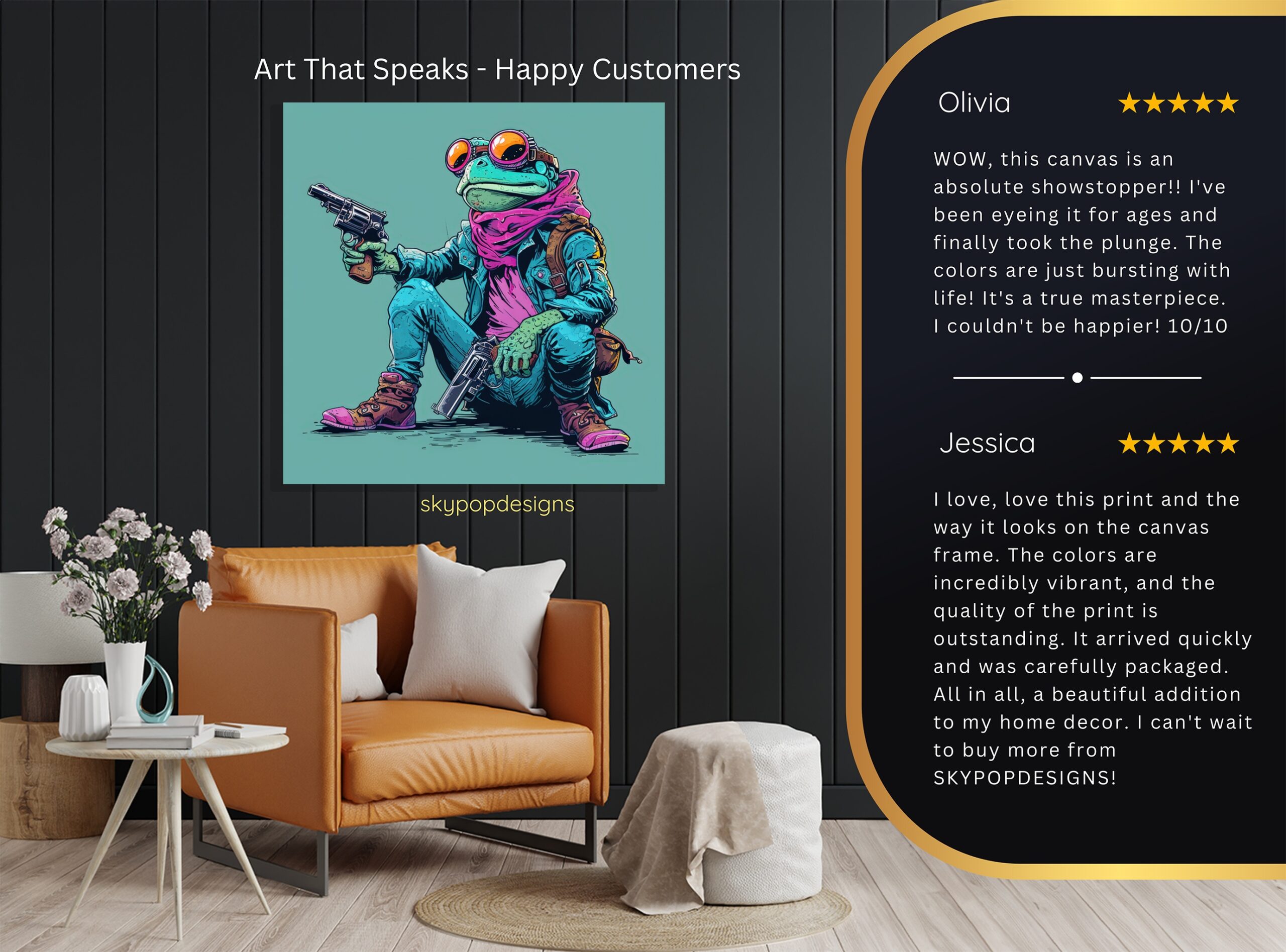 8.jpg Frog Gunslinger Art