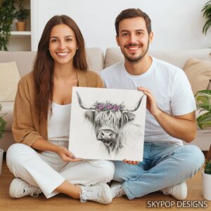 Highland Cow Art