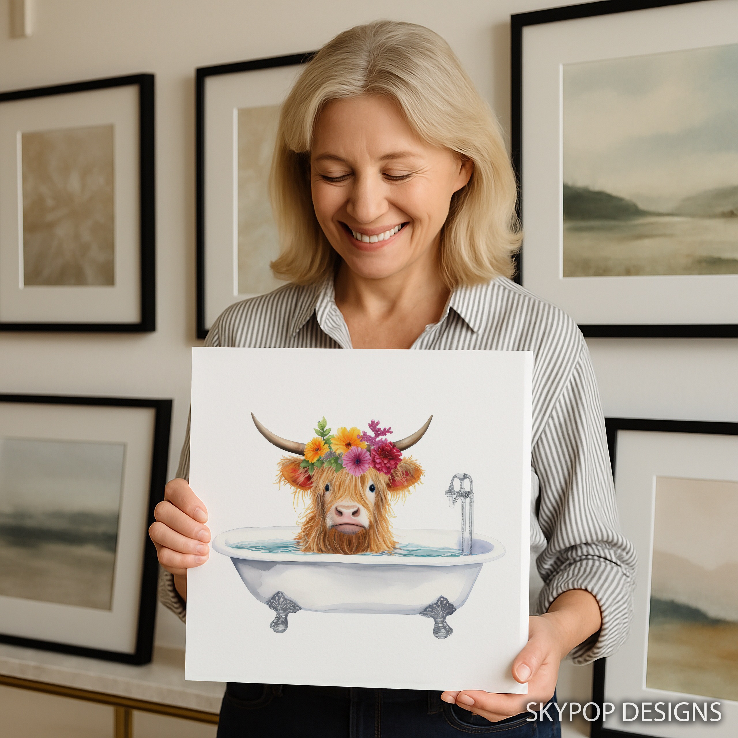 9.jpg Highland Cow Art