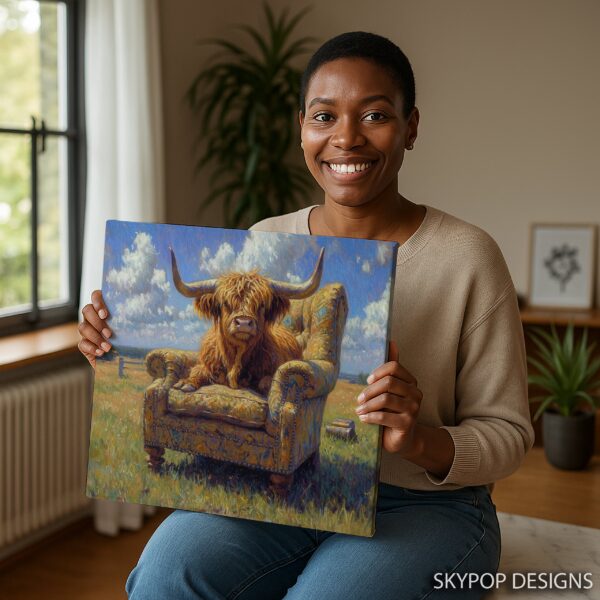 Highland Cow Art