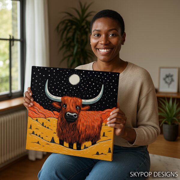 Highland Cow Art