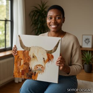 Highland Cow Art