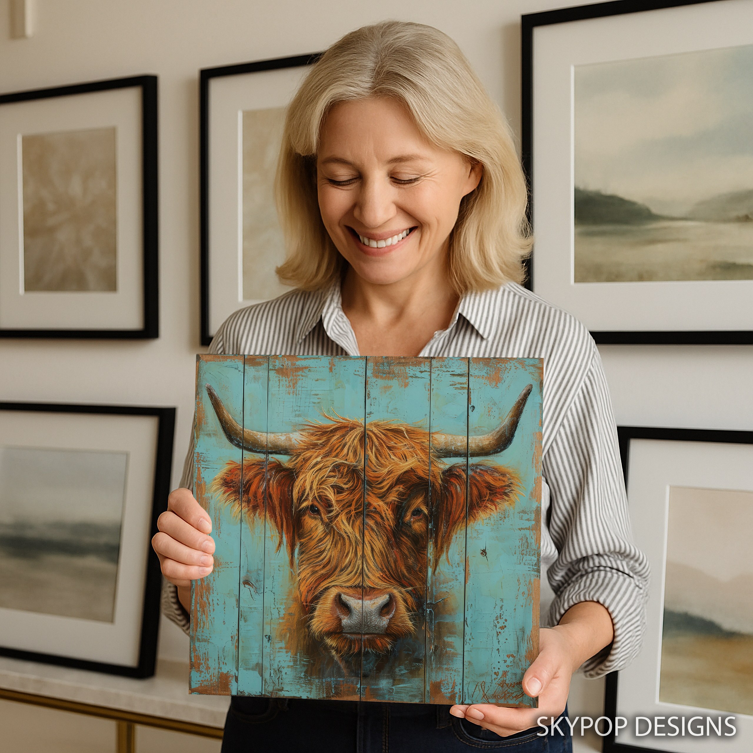 9.jpg Highland Cow Art