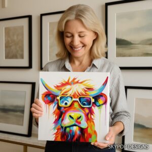 Highland Cow Art