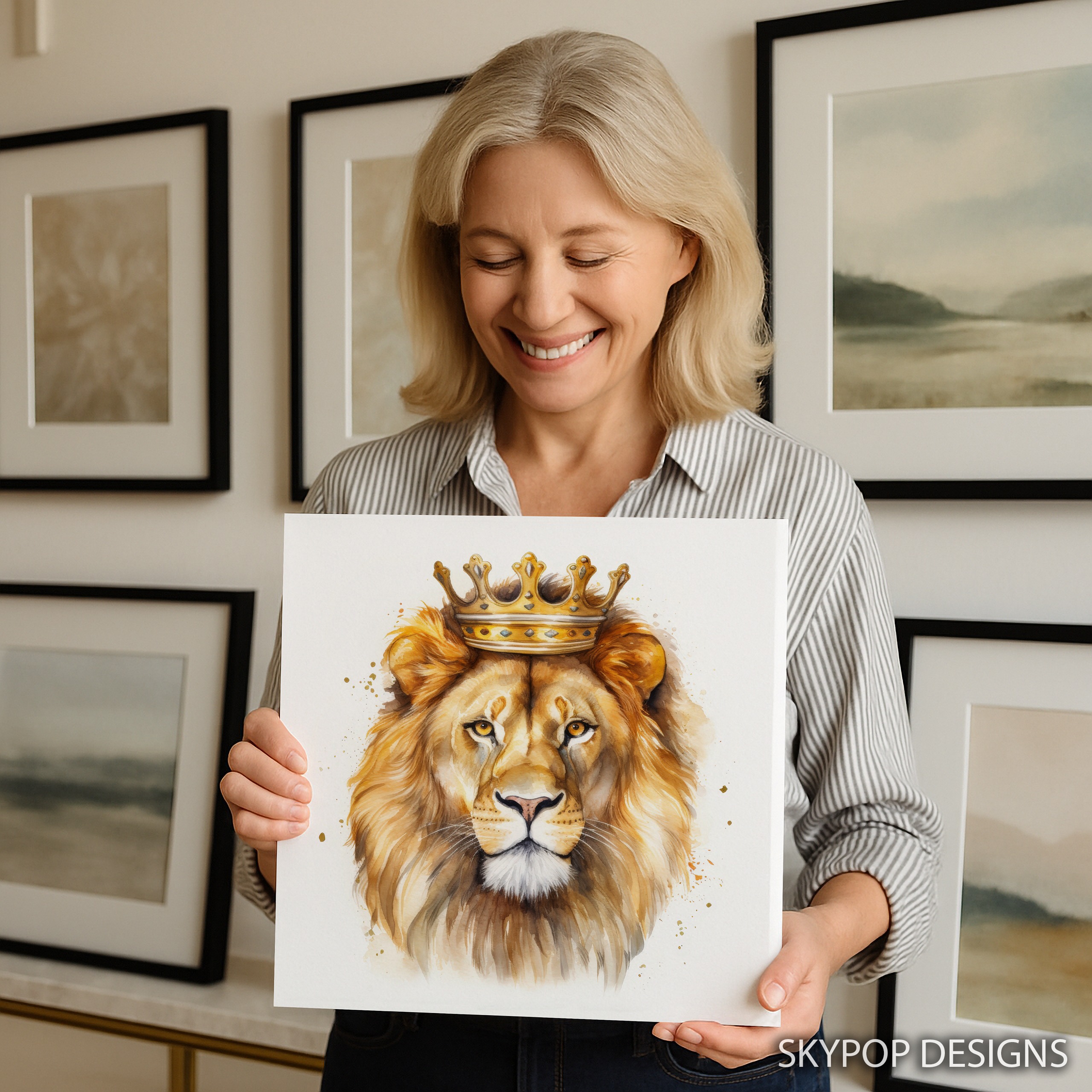 9.jpg Lion King Crown Art Canvas or Poster