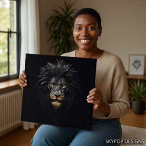 Lion Head Art