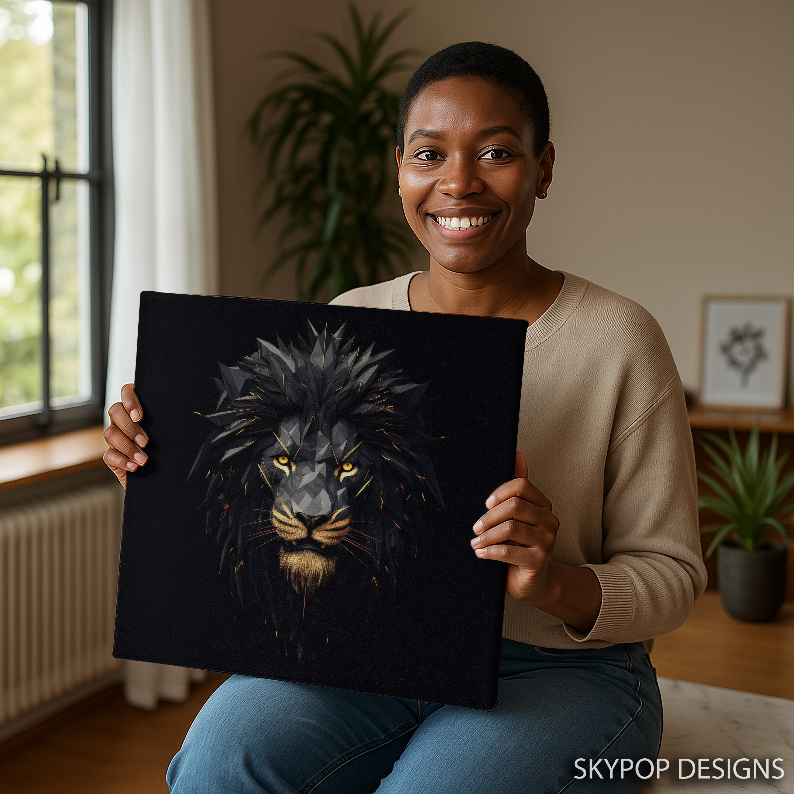 9.jpg Lion Head Art