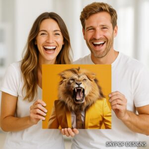 Lion Art Poster or Canvas