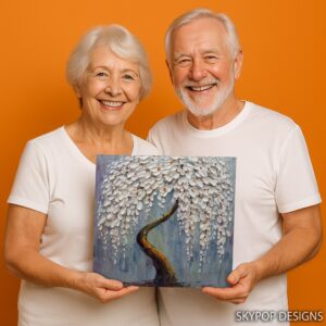 White Blossom Tree Art