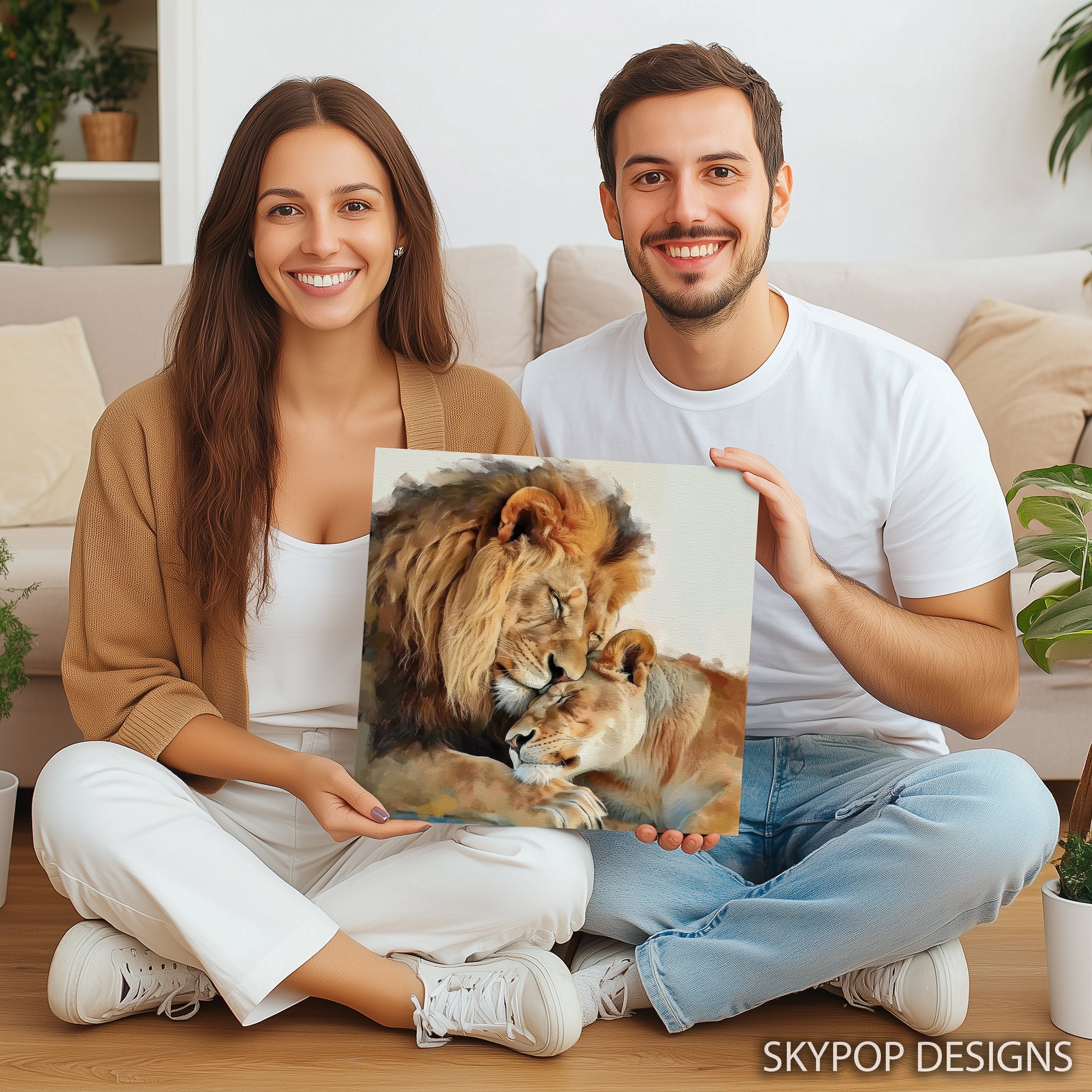 9.jpg Lion Embrace Art