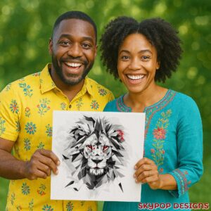 Lion's Gaze Art