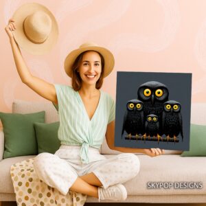 Owl Family Art