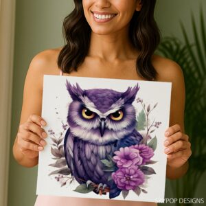 Owl Floral Art