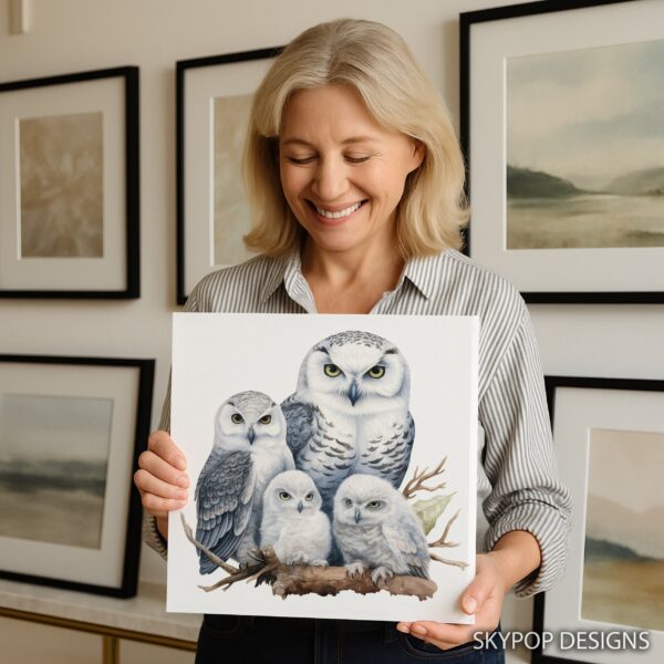 Owl Family Art