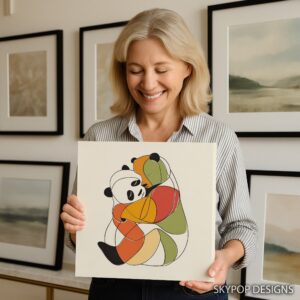 Panda Mama Hug Art