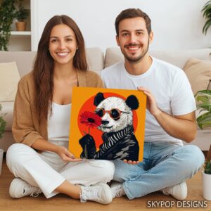 Panda Flower Art