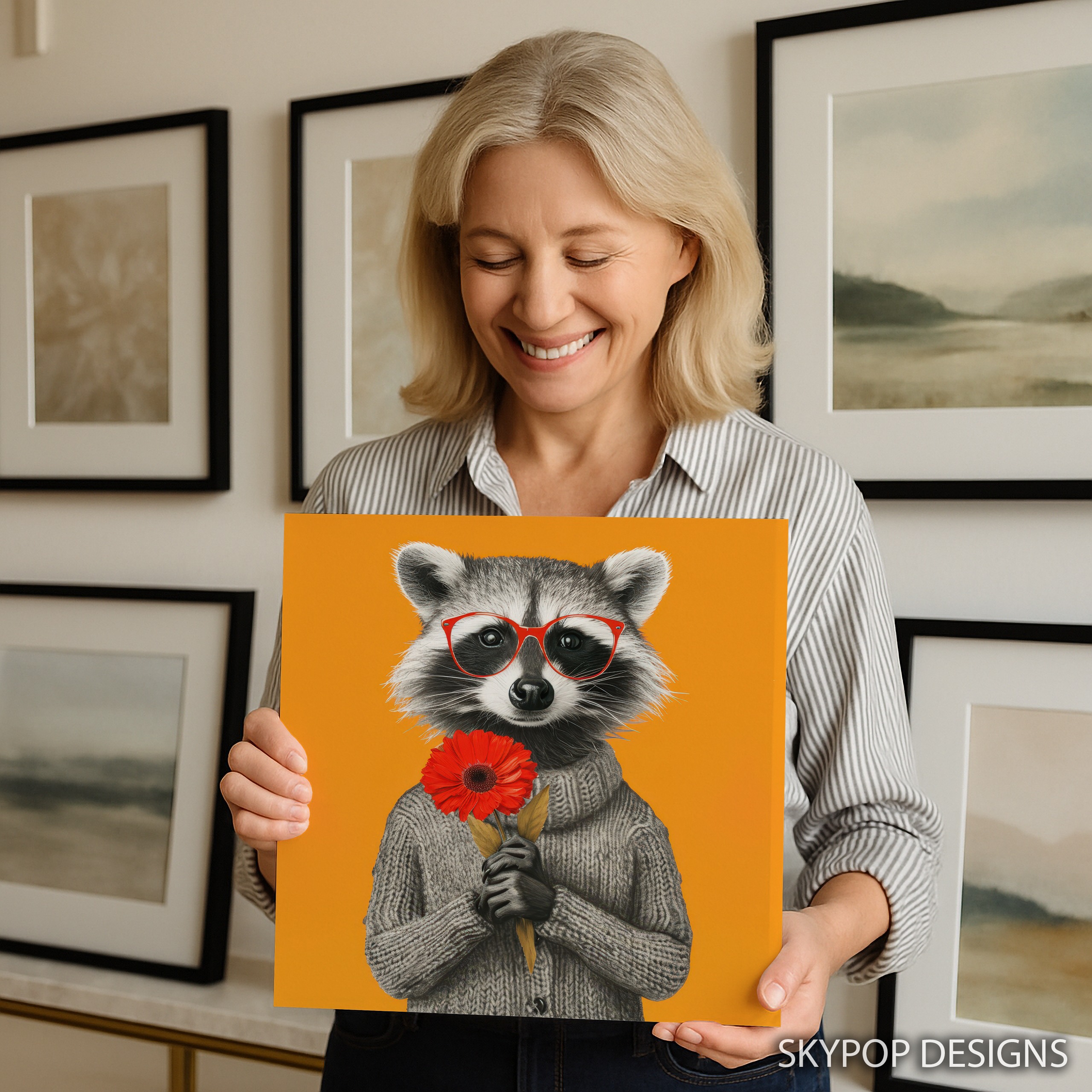 9.jpg Raccoon Art